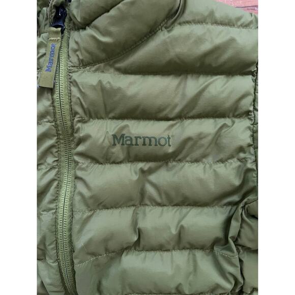 Marmot Nano Puffer Jacket down Kids Packaw Camping Sage Green S 6 years A001952 - Picture 2 of 9